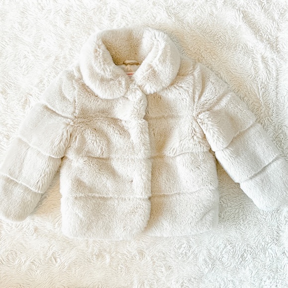 Joe Fresh Jillian Harris Collection Toddler Faux Fur Coat - Picture 1 of 5